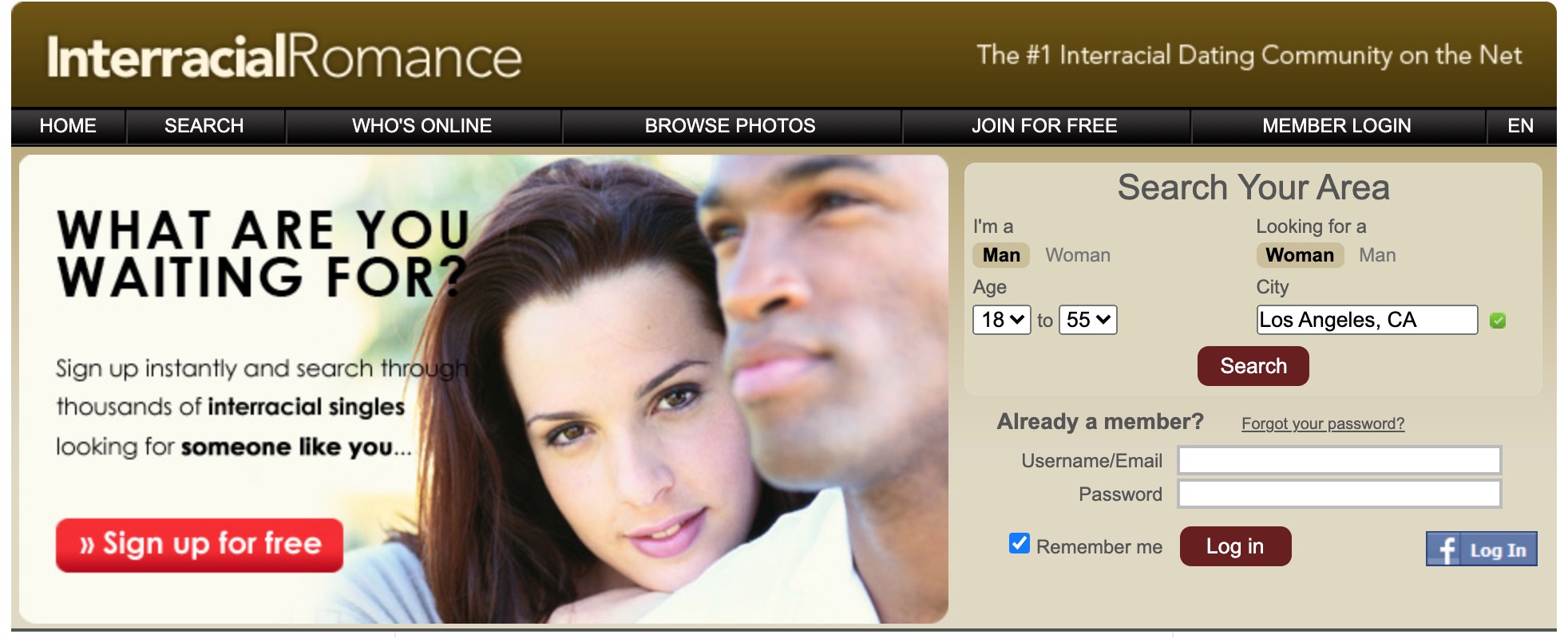 Interracial Romance main page